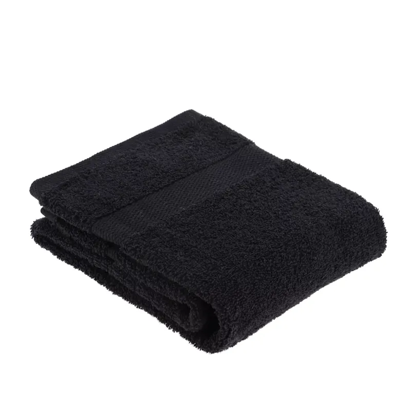 Asciugamano da bagno cotone (50 x 90 cm) Timeless Nero