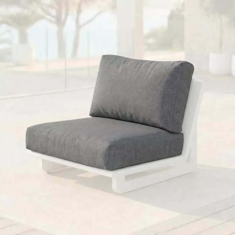 Fodere per cuscini di ricambio per Poltrona Long Beach Grigio antracite