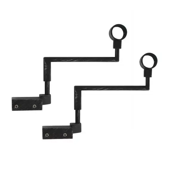 Set di 2 supporti Fix‘vit (L180 - Ø20 mm) Nero