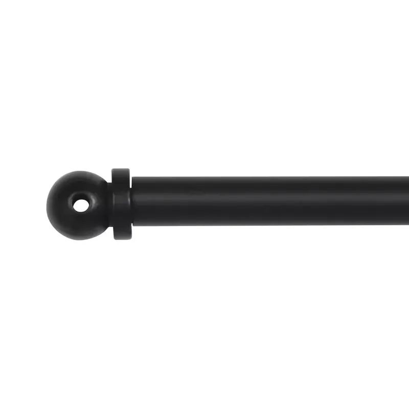 Bastone per tende leggere estensibile rotondo (L40 - 60 cm /D7 mm) Pietro Nero opaco.