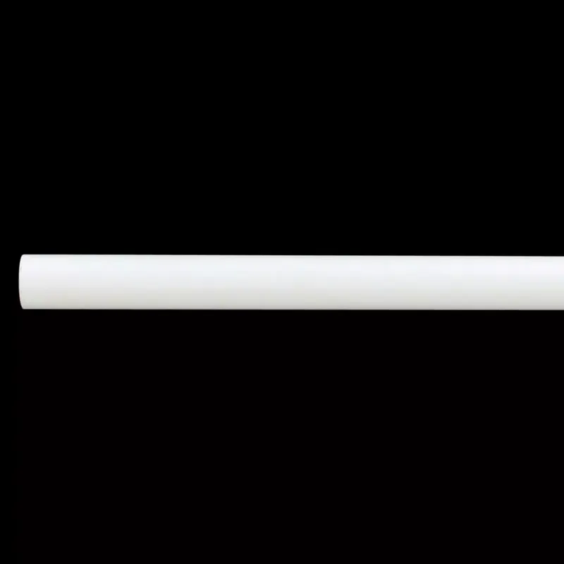 Bastone per tenda regolabile in ferro battuto (L180/L350 cm - Ø20 mm) Bianco opaco