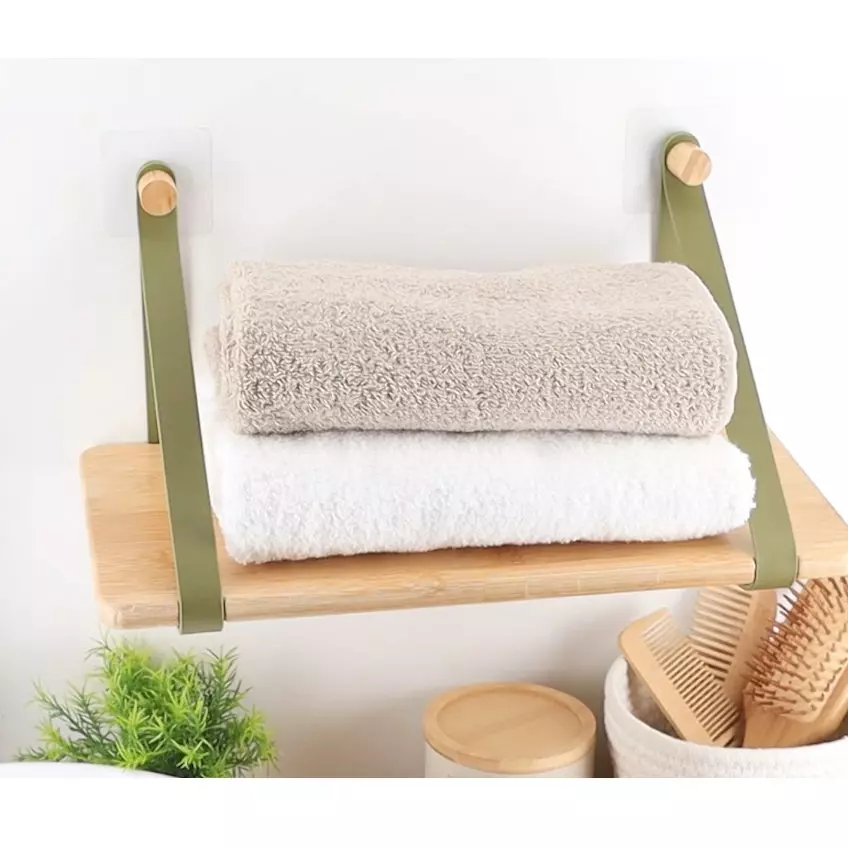Mensola adesiva bambù Easy Chic Cachi