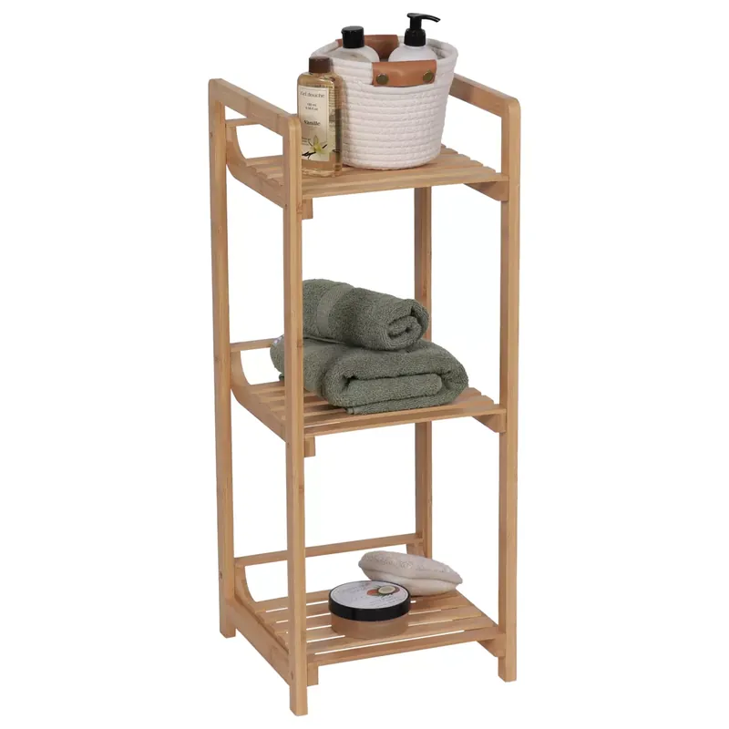 Mobile da bagno in bambù 3 ripiani (30 x H75 cm) Armonia Naturale