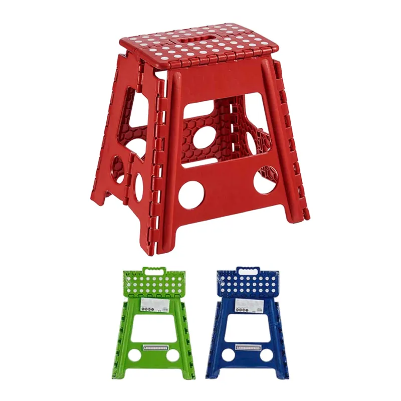 Sgabello Pieghevole Richiudibile Portatile Portata Max. 150 kg Colori Assortiti
