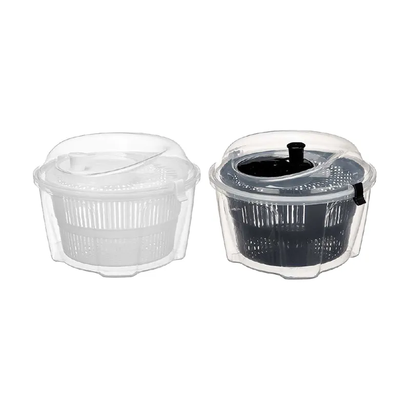 Set 2 Pezzi Centrifuga per Alimenti Verdure Manuali in Plastica Colori Assortiti