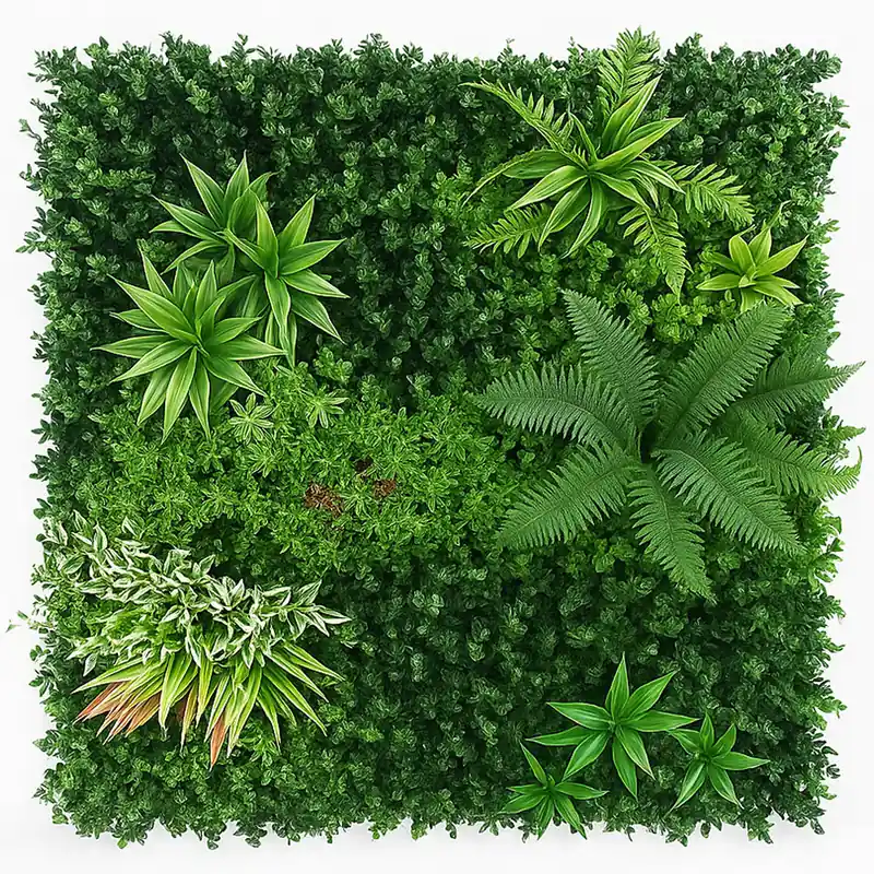 Pannello Decorativo Verde Tropicale Muro Parete 100x100 cm per Interni e Esterni