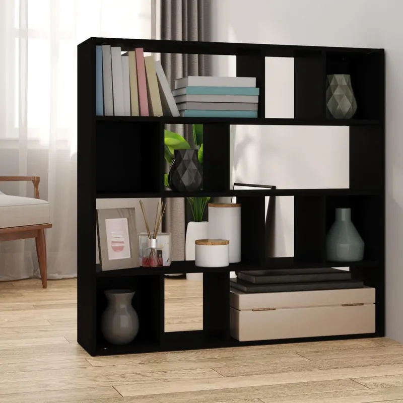 Libreria\\/Divisorio Nero 105x24x102 cm