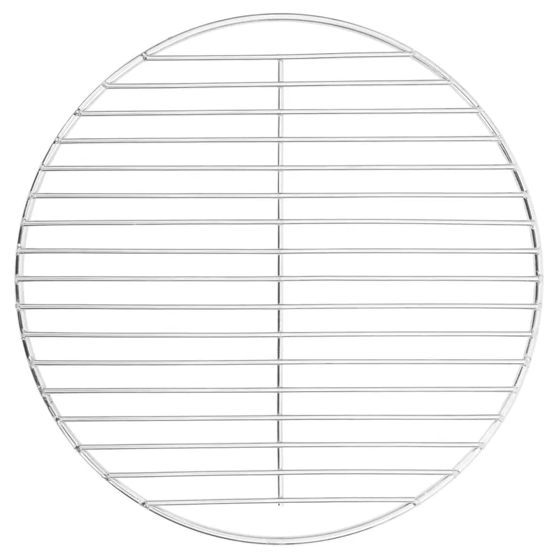 Griglia per Barbecue Rotonda Acciaio Inossidabile 304 Materiale Robusto 34,5 cm